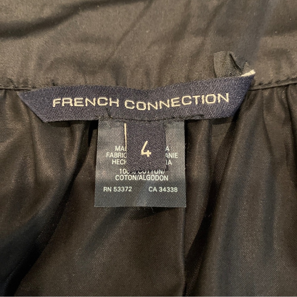 French Connection Solid Black Sleeveless Fit &Fla… - image 7